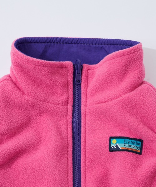 Franklin Climbing(フランクリンクライミング)の「【KIDS】【Franklin Climbing】ナイロンフリースリバーシブルベスト(ベスト・キッズ・チャコールグレー/パープル・LARGE/X-LARGE/XX-LARGE)」の14枚目の写真
