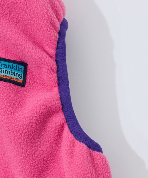 Franklin Climbing(フランクリンクライミング)の「【KIDS】【Franklin Climbing】ナイロンフリースリバーシブルベスト(ベスト・キッズ・チャコールグレー/パープル・LARGE/X-LARGE/XX-LARGE)」の16枚目の写真