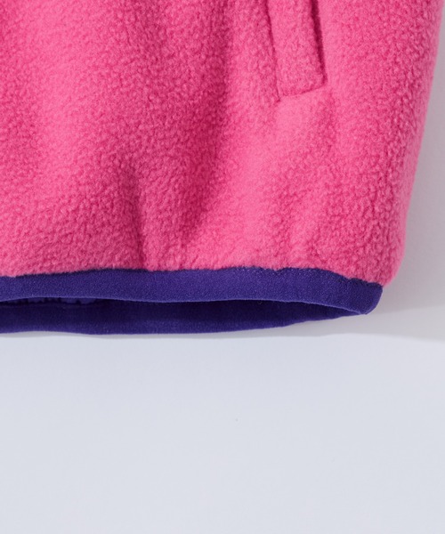 Franklin Climbing(フランクリンクライミング)の「【KIDS】【Franklin Climbing】ナイロンフリースリバーシブルベスト(ベスト・キッズ・チャコールグレー/パープル・LARGE/X-LARGE/XX-LARGE)」の4枚目の写真