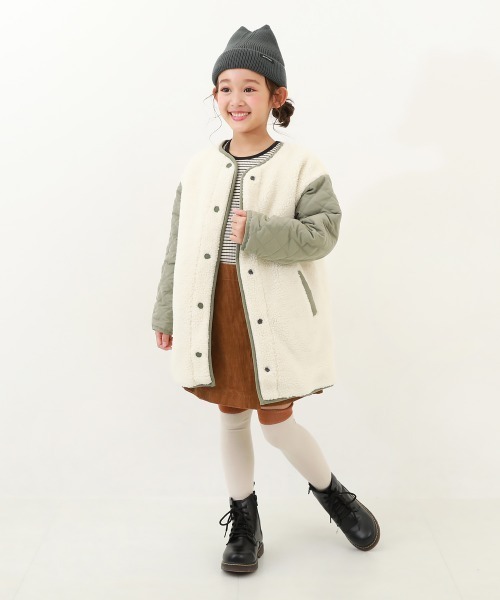 devirock（デビロック）の「猫耳 ニットキャップ（ニットキャップ/ビーニー・キッズ・パープル/チャコール/アイボリー・M/L）」の7枚目の写真