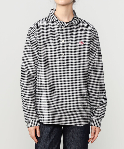 DANTON（ダントン）の「DANTON | オックスフォード 丸襟プルオーバーシャツ WOMEN（シャツ/ブラウス・レディース・ブラック系その他・38/36/34）」の13枚目の写真