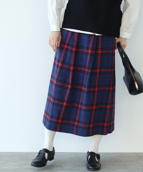 bulle de savon（ビュルデサボン）の「cotton washer twill check