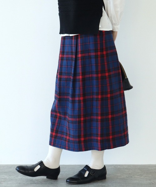 bulle de savon コットンワッシャーツイルチェックスカート タータンチェックが似合う季節(*^^*) | ＆mm SOUVENIR STORE