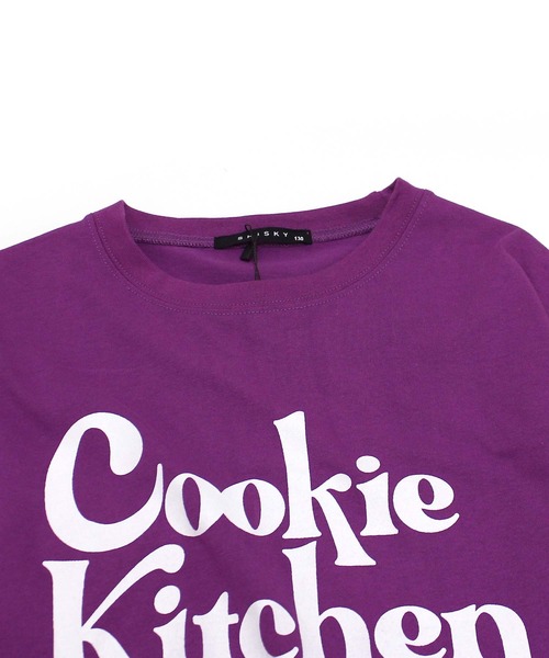 ZI-ON（ジーオン）の「USコットン裾フェイクガールズBIGロンT（Tシャツ/カットソー・キッズ・オフホワイト/パープル/ブラック/ネイビー/チャコールグレー/ベージュ/杢グレー/ダークグリーン・120cm/140cm/150cm/160cm/130cm/110cm）」の21枚目の写真