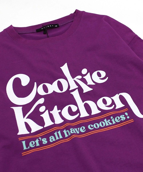 ZI-ON（ジーオン）の「USコットン裾フェイクガールズBIGロンT（Tシャツ/カットソー・キッズ・オフホワイト/パープル/ブラック/ネイビー/チャコールグレー/ベージュ/杢グレー/ダークグリーン・120cm/140cm/150cm/160cm/130cm/110cm）」の22枚目の写真