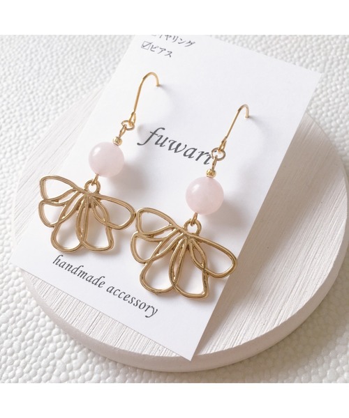 tone(トーン)の「【fuwari】天然石 サージカルステンレス ピアス(MA)(ピアス(両耳用)・レディース・A/C/D/B・FREE)」の5枚目の写真