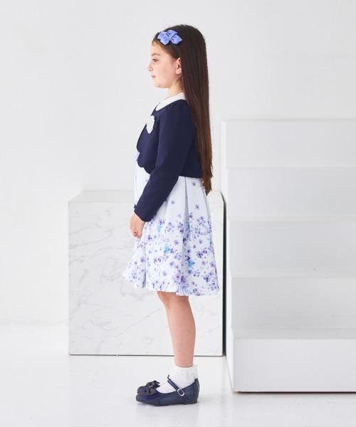 CHOPINblue パネルフラワーアンサンブル 130cm パネルフラワーアンサンブル(キッズ/115～130cm)（スーツセット