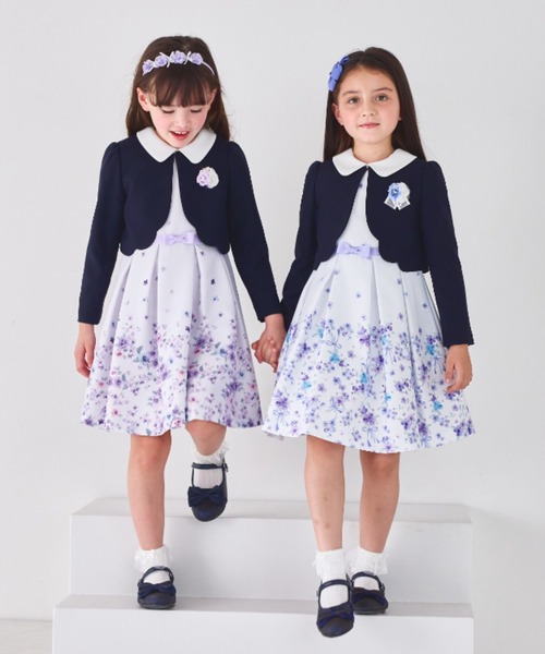 CHOPINショパン　キッズ　セレモニーアンサンブル 先行予約/1月下旬入荷予定】バイカラーセーラーアンサンブル 120