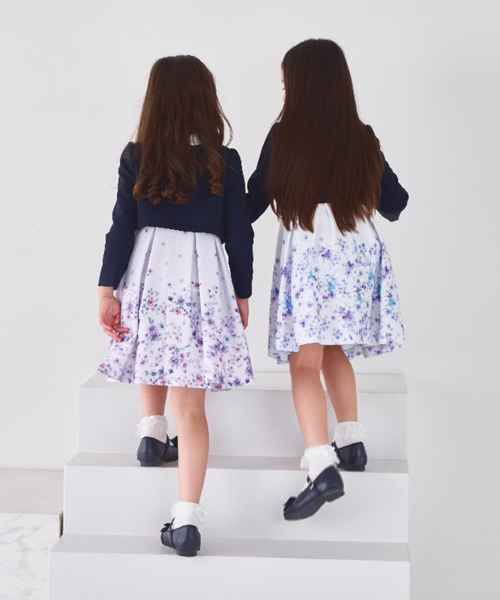 パネルフラワーアンサンブル(キッズ/115～130cm)（スーツセット