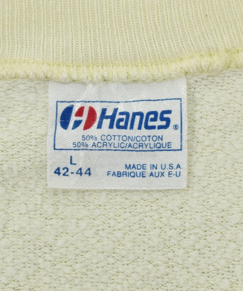 VINTAGE（ヴィンテージ）の「【ヴィンテージ古着】80's ヒツジ アニマルプリント クルーネックスウェット USA製（スウェット・メンズ・イエロー・LARGE）」の2枚目の写真