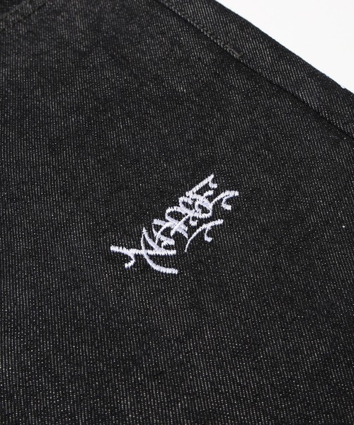 XLARGE(エクストララージ)の「ALLOVER LOGO DENIM PANTS(デニムパンツ・メンズ・インディゴブルー/ブラック・32inch/30inch/36inch/34inch)」の7枚目の写真