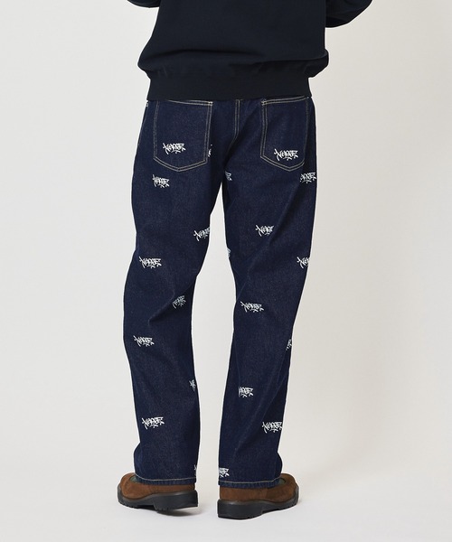 XLARGE(エクストララージ)の「ALLOVER LOGO DENIM PANTS(デニムパンツ・メンズ・インディゴブルー/ブラック・32inch/30inch/36inch/34inch)」の14枚目の写真