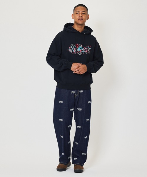 XLARGE(エクストララージ)の「ALLOVER LOGO DENIM PANTS(デニムパンツ・メンズ・インディゴブルー/ブラック・32inch/30inch/36inch/34inch)」の15枚目の写真