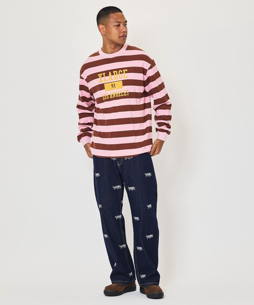 XLARGE(エクストララージ)の「ALLOVER LOGO DENIM PANTS(デニムパンツ・メンズ・インディゴブルー/ブラック・32inch/30inch/36inch/34inch)」の16枚目の写真