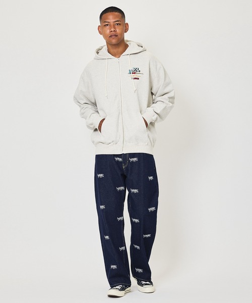XLARGE(エクストララージ)の「ALLOVER LOGO DENIM PANTS(デニムパンツ・メンズ・インディゴブルー/ブラック・32inch/30inch/36inch/34inch)」の19枚目の写真