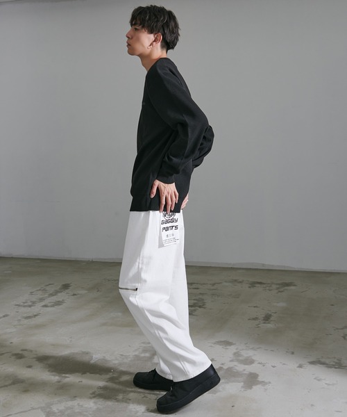 CONVERSE(コンバース)の「『CONVERSE/コンバース』ミラノリブクルーネックセーター(ニット/セーター・メンズ・グレイッシュベージュ/ブラック/ブルー/オフホワイト・XL/L/M)」の11枚目の写真
