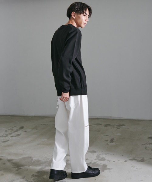 CONVERSE(コンバース)の「『CONVERSE/コンバース』ミラノリブクルーネックセーター(ニット/セーター・メンズ・グレイッシュベージュ/ブラック/ブルー/オフホワイト・XL/L/M)」の12枚目の写真