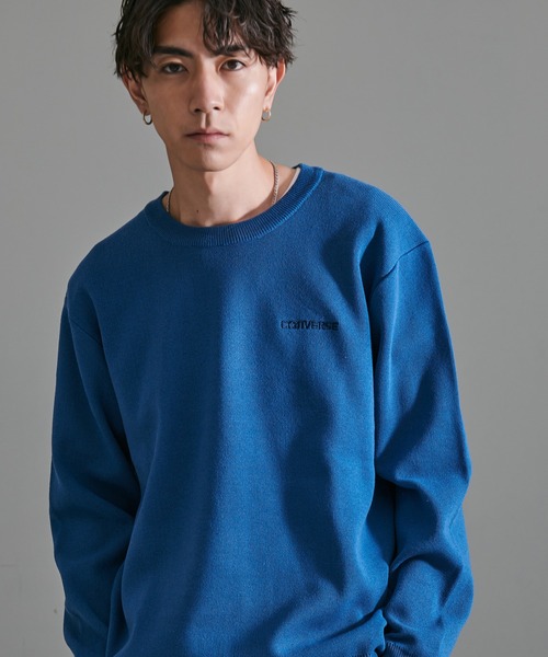 CONVERSE(コンバース)の「『CONVERSE/コンバース』ミラノリブクルーネックセーター(ニット/セーター・メンズ・グレイッシュベージュ/ブラック/ブルー/オフホワイト・XL/L/M)」の17枚目の写真
