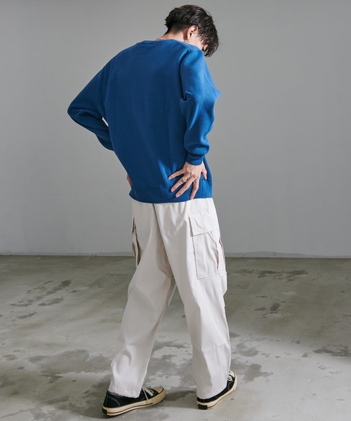 CONVERSE(コンバース)の「『CONVERSE/コンバース』ミラノリブクルーネックセーター(ニット/セーター・メンズ・グレイッシュベージュ/ブラック/ブルー/オフホワイト・XL/L/M)」の20枚目の写真