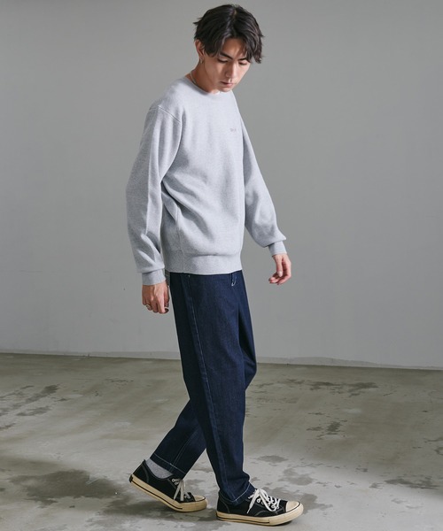 CONVERSE(コンバース)の「『CONVERSE/コンバース』ミラノリブクルーネックセーター(ニット/セーター・メンズ・グレイッシュベージュ/ブラック/ブルー/オフホワイト・XL/L/M)」の15枚目の写真