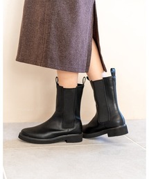 Emma Francis | ラウンドトゥ サイドゴア ブーツ(ブーツ)