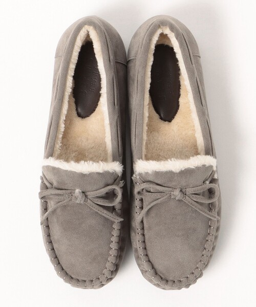 BEAMS HEART(ビームスハート)の「BEAMS HEART / フェイクスエード ボアモカシン(モカシン/デッキシューズ・レディース・ブラック/ベージュ/レッド/グレー・SMALL/MEDIUM/LARGE)」の14枚目の写真