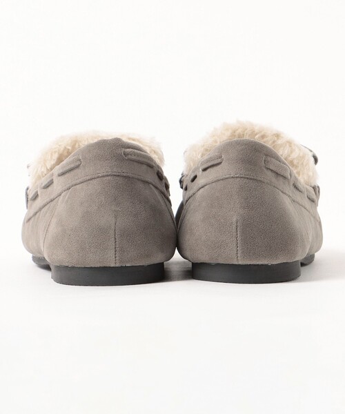 BEAMS HEART(ビームスハート)の「BEAMS HEART / フェイクスエード ボアモカシン(モカシン/デッキシューズ・レディース・ブラック/ベージュ/レッド/グレー・SMALL/MEDIUM/LARGE)」の15枚目の写真