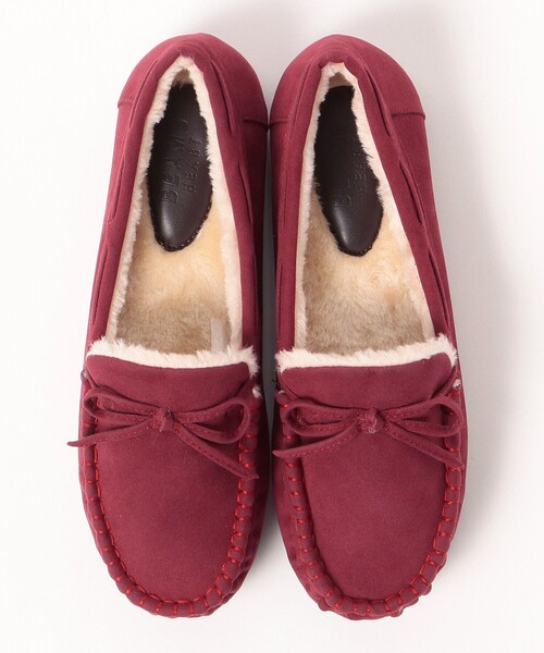 BEAMS HEART(ビームスハート)の「BEAMS HEART / フェイクスエード ボアモカシン(モカシン/デッキシューズ・レディース・ブラック/ベージュ/レッド/グレー・SMALL/MEDIUM/LARGE)」の10枚目の写真