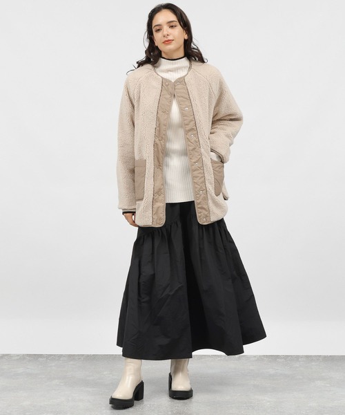 LAKOLE(ラコレ)の「ボアブルゾン / 981960(ブルゾン・レディース・ブラック/ライトベージュ・SMALL/MEDIUM)」の13枚目の写真