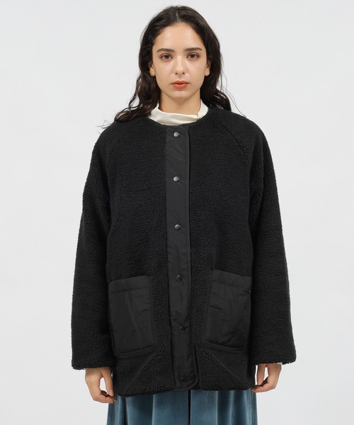 LAKOLE(ラコレ)の「ボアブルゾン / 981960(ブルゾン・レディース・ブラック/ライトベージュ・SMALL/MEDIUM)」の10枚目の写真