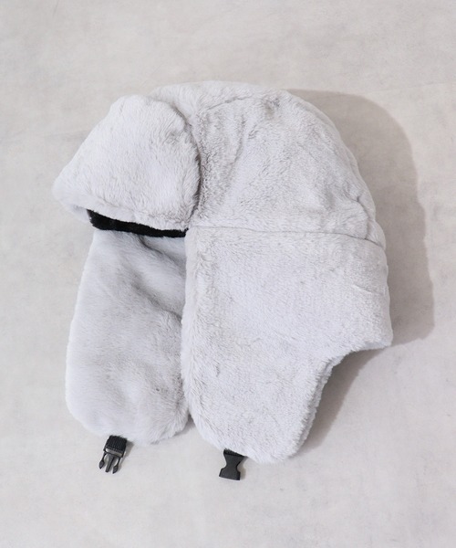 Ree&Mee（リーアンドミー）の「Ree&Mee もこもこ ファー 2WAY パイロット キャップ CAP 防寒 ハット 男女兼用（キャップ・メンズ・ライトグレー/ブラック/チャコール/ブラウン/ホワイト・FREE）」の3枚目の写真