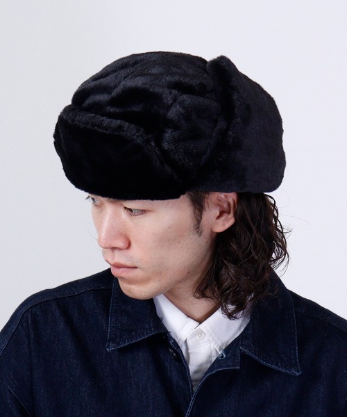 Ree&Mee（リーアンドミー）の「Ree&Mee もこもこ ファー 2WAY パイロット キャップ CAP 防寒 ハット 男女兼用（キャップ・メンズ・ライトグレー/ブラック/チャコール/ブラウン/ホワイト・FREE）」の12枚目の写真
