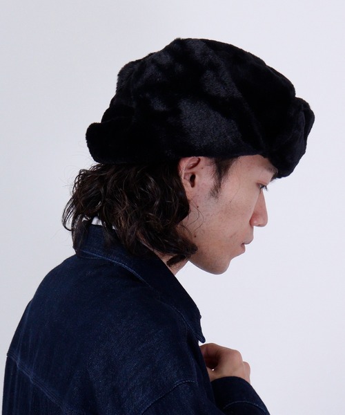 Ree&Mee（リーアンドミー）の「Ree&Mee もこもこ ファー 2WAY パイロット キャップ CAP 防寒 ハット 男女兼用（キャップ・メンズ・ライトグレー/ブラック/チャコール/ブラウン/ホワイト・FREE）」の13枚目の写真