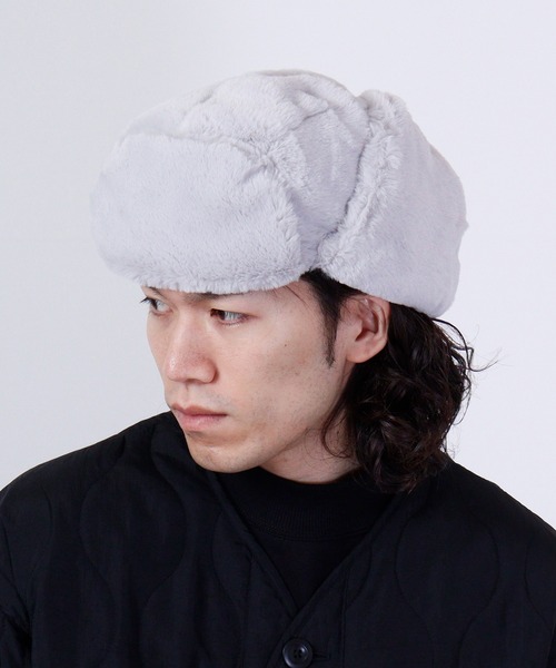 Ree&Mee（リーアンドミー）の「Ree&Mee もこもこ ファー 2WAY パイロット キャップ CAP 防寒 ハット 男女兼用（キャップ・メンズ・ライトグレー/ブラック/チャコール/ブラウン/ホワイト・FREE）」の16枚目の写真