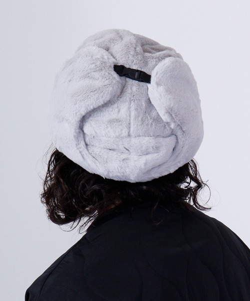 Ree&Mee（リーアンドミー）の「Ree&Mee もこもこ ファー 2WAY パイロット キャップ CAP 防寒 ハット 男女兼用（キャップ・メンズ・ライトグレー/ブラック/チャコール/ブラウン/ホワイト・FREE）」の19枚目の写真