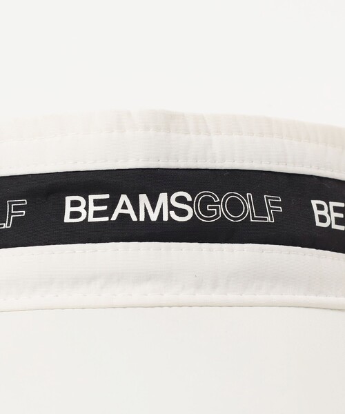 BEAMS GOLF（ビームスゴルフ）の「〈WOMEN〉BEAMS GOLF / ロゴテープ サンバイザー（サンバイザー・レディース・ベージュ/ホワイト/ブラック・ONE SIZE）」の6枚目の写真