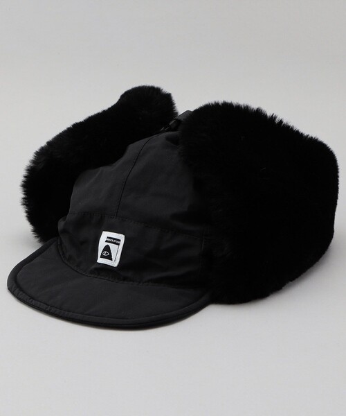 POLeR（ポーラー）の「POLeR × FREAK'S STORE/ポーラー × フリークスストア 別注 FUR 60/40 VISOR CAP / ファーバイザー キャップ（キャップ・レディース・グレー/ブラック・ONE SIZE）」の3枚目の写真