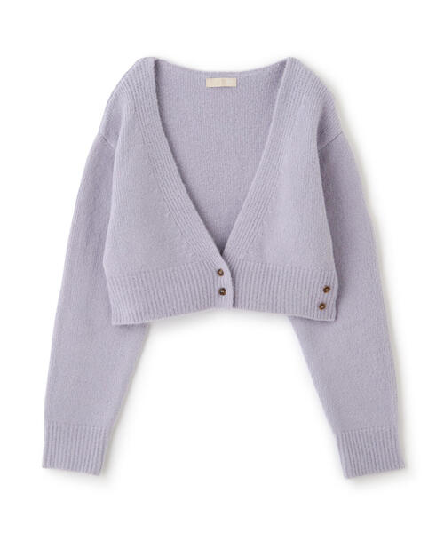 FREE'S MART（フリーズマート）の「2WAYアシメショート丈カーディガン（ニット/セーター・レディース・ホワイト/パープル/ベージュ/グリーン・FREE）」の22枚目の写真