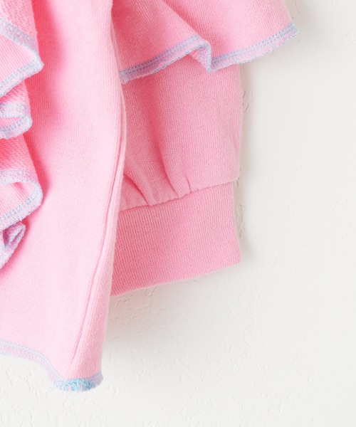 CIAOPANIC TYPY（チャオパニックティピー）の「【KIDS】配色ステッチフリル裏毛スウェット（スウェット・キッズ・アイボリー/グレー/ピンク・L/XL/S/XXL/M）」の14枚目の写真