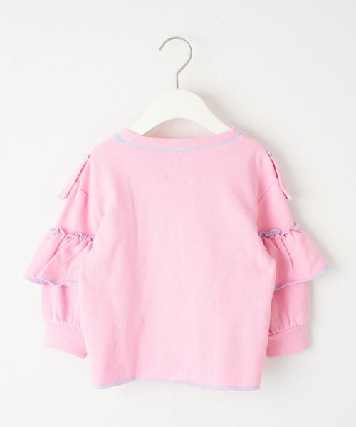 CIAOPANIC TYPY（チャオパニックティピー）の「【KIDS】配色ステッチフリル裏毛スウェット（スウェット・キッズ・アイボリー/グレー/ピンク・L/XL/S/XXL/M）」の16枚目の写真