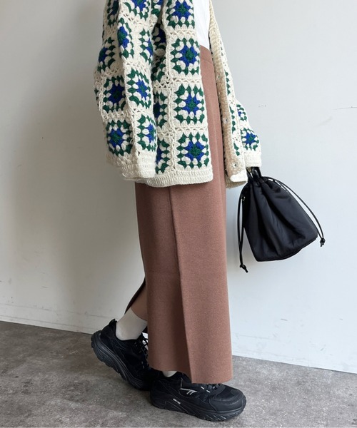 CPCM（シーピーシーエム）の「ニットナロースカート（スカート・レディース・ブラック/オレンジ/ダークグレー/アイボリー・FREE）」の10枚目の写真