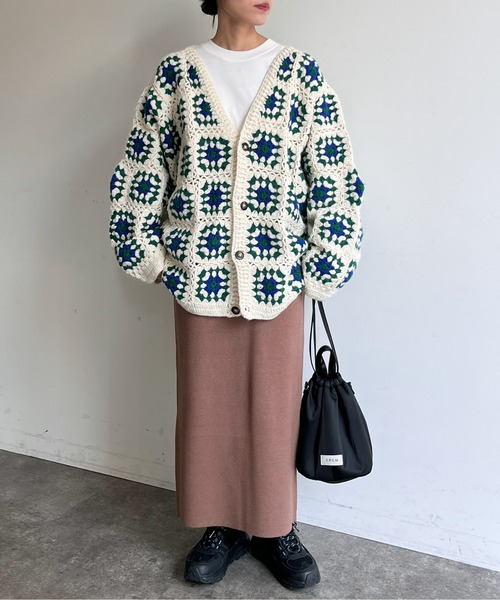 CPCM（シーピーシーエム）の「ニットナロースカート（スカート・レディース・ブラック/オレンジ/ダークグレー/アイボリー・FREE）」の11枚目の写真