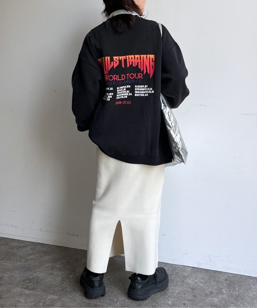 CPCM（シーピーシーエム）の「ニットナロースカート（スカート・レディース・ブラック/オレンジ/ダークグレー/アイボリー・FREE）」の16枚目の写真