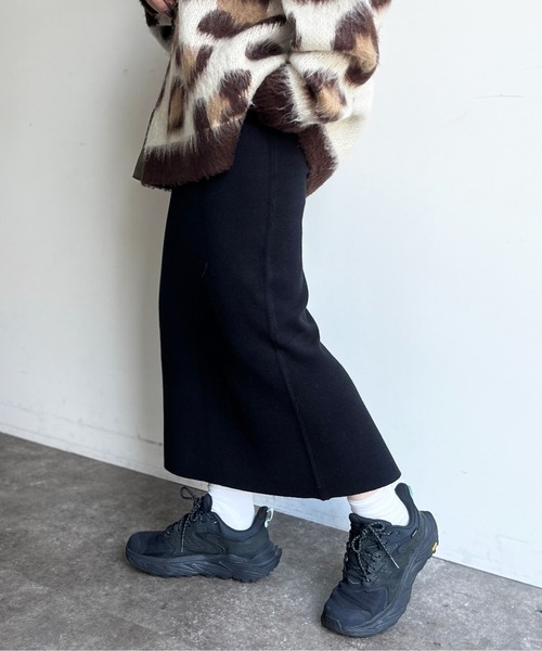 CPCM（シーピーシーエム）の「ニットナロースカート（スカート・レディース・ブラック/オレンジ/ダークグレー/アイボリー・FREE）」の17枚目の写真