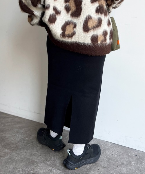 CPCM（シーピーシーエム）の「ニットナロースカート（スカート・レディース・ブラック/オレンジ/ダークグレー/アイボリー・FREE）」の18枚目の写真