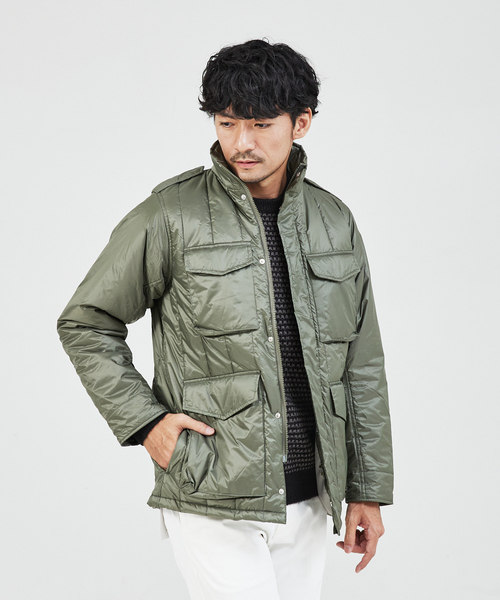 ABAHOUSE GRAY（アバハウスグレイ）の「【M-65】パデット ミリタリージャケット / ブルゾン（ブルゾン・メンズ・グレイッシュベージュ/カーキ/ブラック・50/46/48）」の3枚目の写真