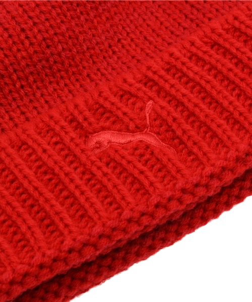 PUMA（プーマ）の「FERRARI LS ビーニー（ニットキャップ/ビーニー・メンズ・ブラック/レッド・フリー）」の6枚目の写真