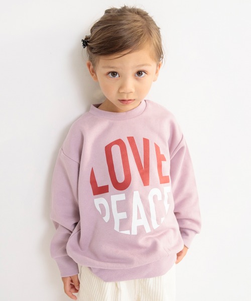 DRC branshes（ディーアールシーブランシェス）の「【DRC】あったかグラフィック裏起毛トレーナー スウェット（スウェット・キッズ・ライトグレー/オレンジ/ベージュ/ライトグリーン/その他3/オフホワイト/その他1/ピンク/その他2/チャコールグレー/ブルー・100/110/140/150/120/130/90）」の7枚目の写真