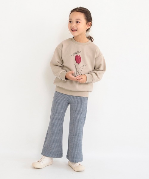 DRC branshes（ディーアールシーブランシェス）の「【DRC】あったかグラフィック裏起毛トレーナー スウェット（スウェット・キッズ・ライトグレー/オレンジ/ベージュ/ライトグリーン/その他3/オフホワイト/その他1/ピンク/その他2/チャコールグレー/ブルー・100/110/140/150/120/130/90）」の15枚目の写真