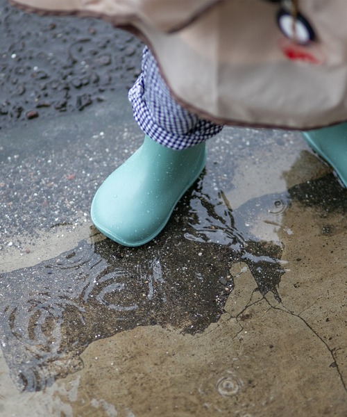 menue（メヌエ）の「ニュアンスカラー ベビーレインブーツ（レインシューズ・キッズ・グレー/ラベンダー/ピンク/グリーン/ブルー・15.0cm/18.0cm/17.0cm/16.0cm/14.0cm/13.0cm）」の14枚目の写真